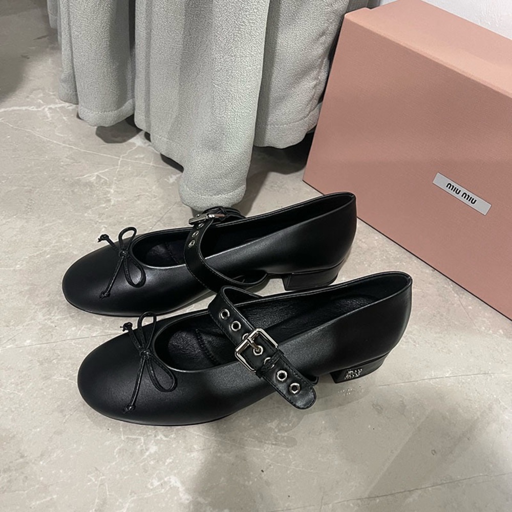 Miu Miu 30mm Buckle-Strap Pumps